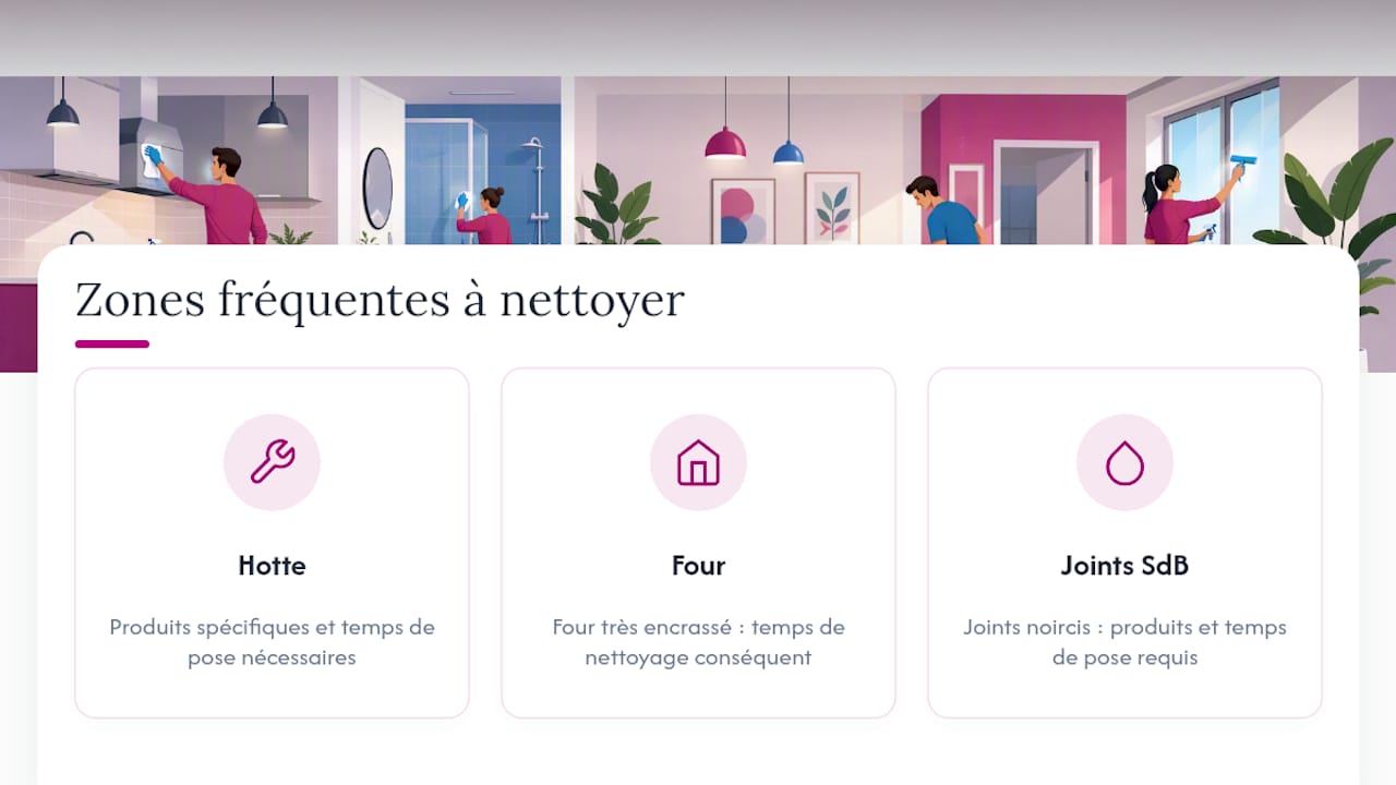Trois zones délicates à nettoyer