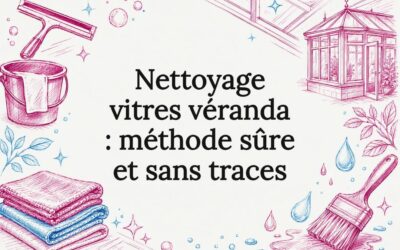 Nettoyage vitres véranda : méthode sûre et sans traces