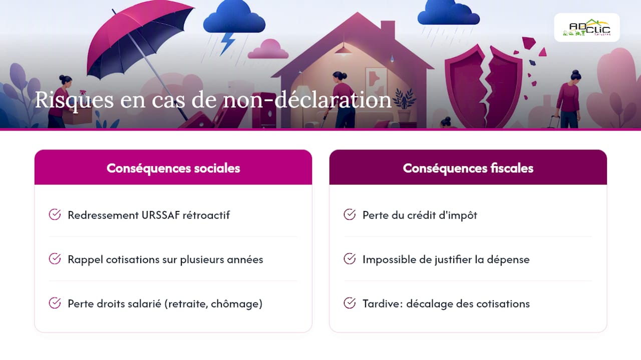 Que risque-t-on en cas de déclaration tardive ou absente ? — overview diagram