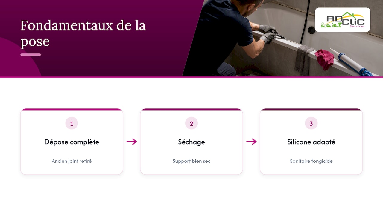 Trois étapes pour refaire un joint de baignoire
